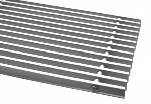 Металлическая решетка Carrera металл продольная для внутрипольных конвекторов